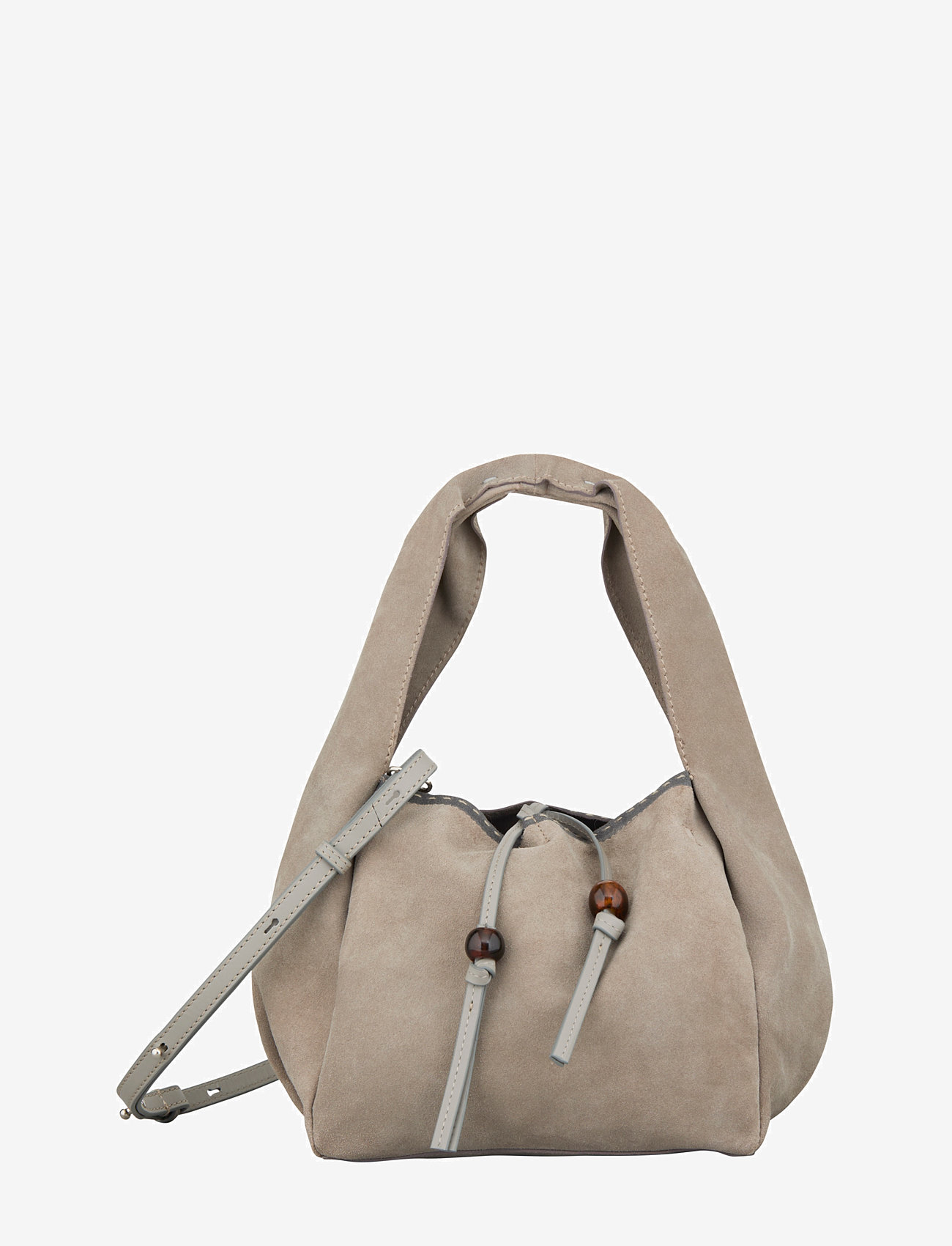 Becksöndergaard - Suede Veg Harper Bag - fødselsdagsgaver - porpoise gray - 1