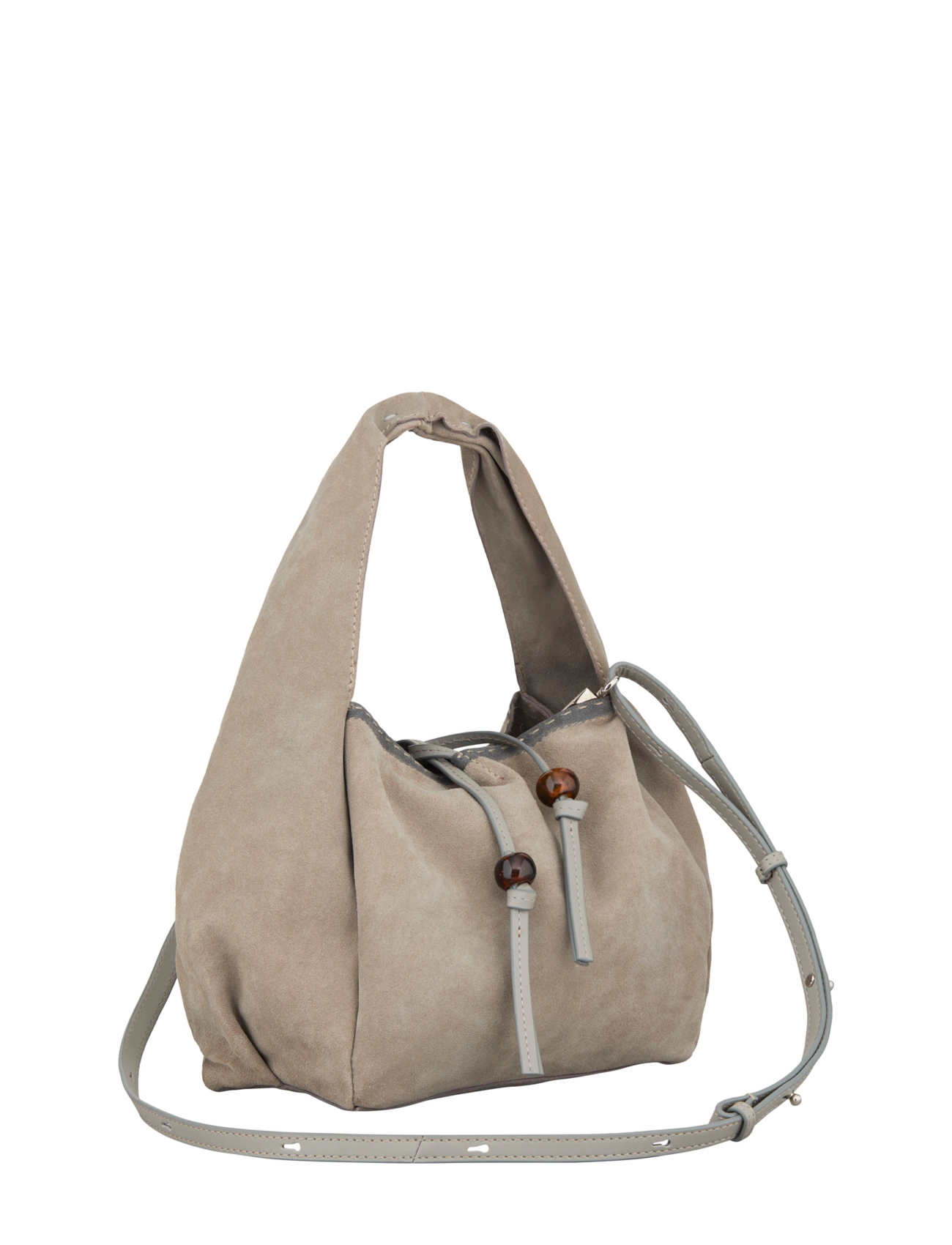 Becksöndergaard - Suede Veg Harper Bag - peoriided outlet-hindadega - porpoise gray - 2