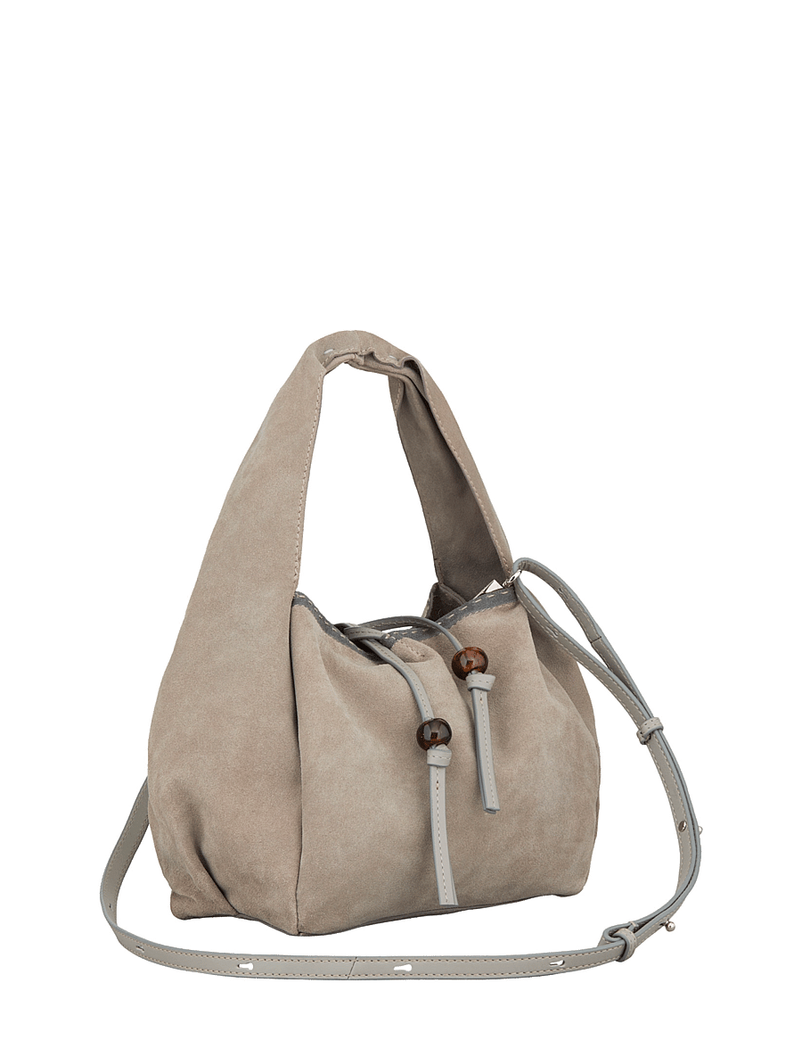 Becksöndergaard - Suede Veg Harper Bag - fashion trends - porpoise gray - 2