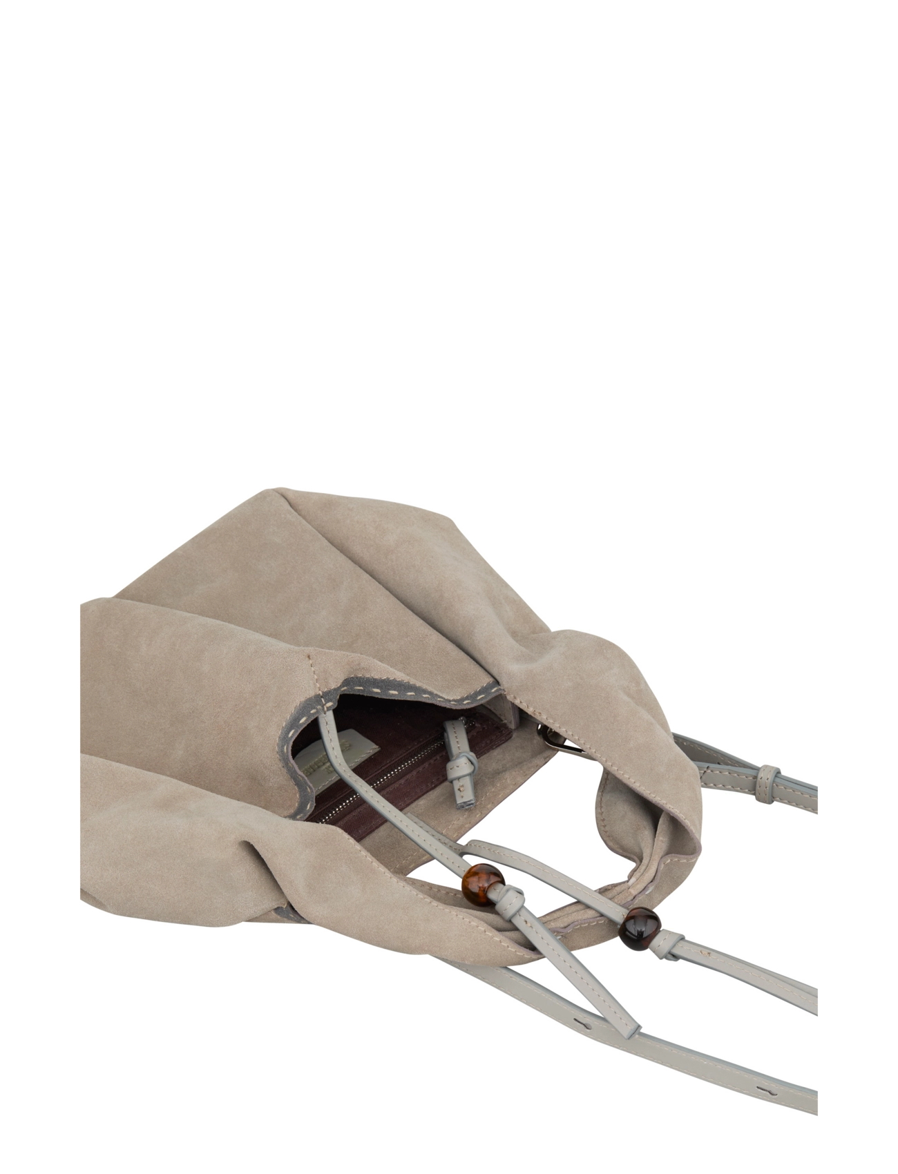 Becksöndergaard - Suede Veg Harper Bag - peoriided outlet-hindadega - porpoise gray - 3