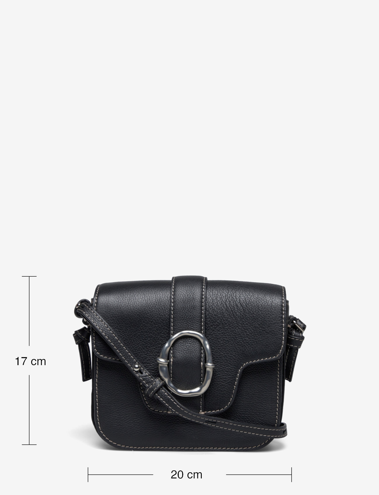 Becksöndergaard - Grain Iris Buckle Bag - accessories - black - 4