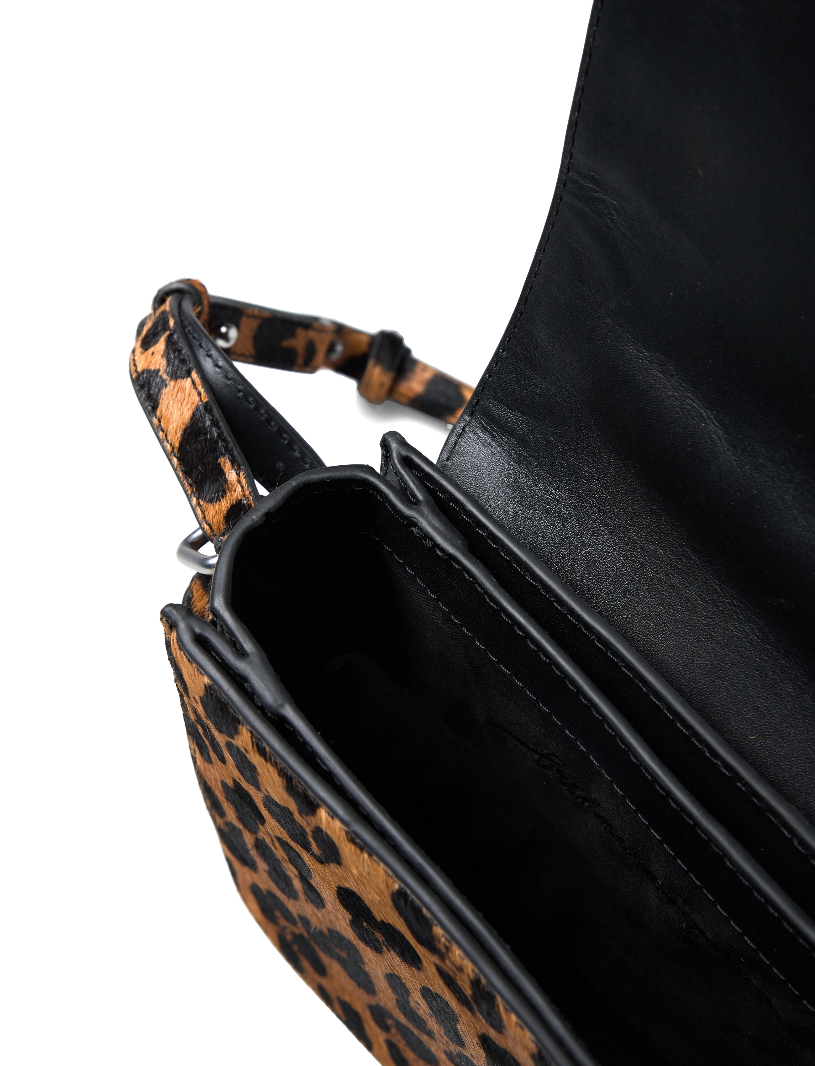Becksöndergaard - Leopa Leather Iris Buckle Bag - mados tendencijos - black - 3