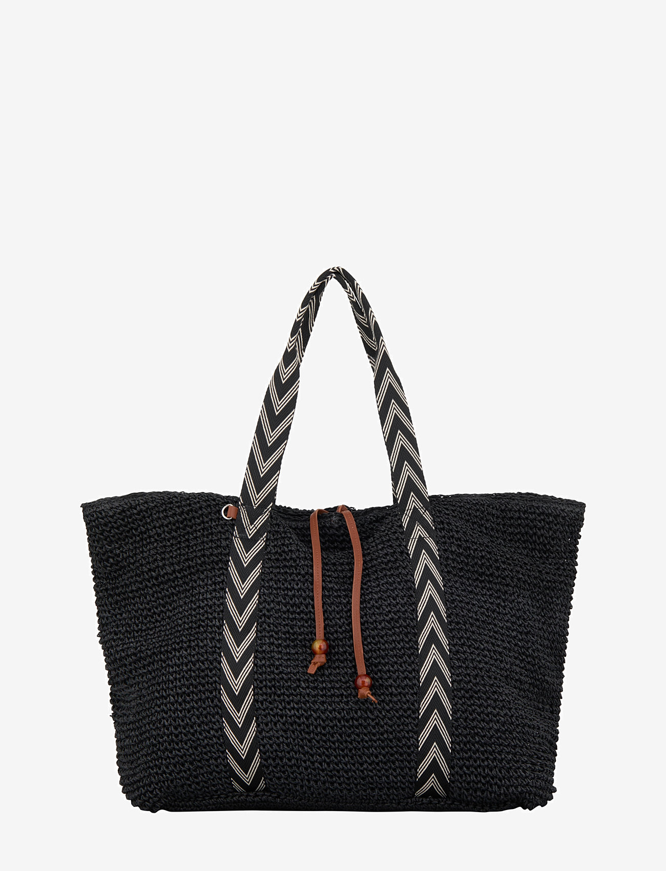 Becksöndergaard - Paper Straw Pheobe Bag - moetrendid - black - 0