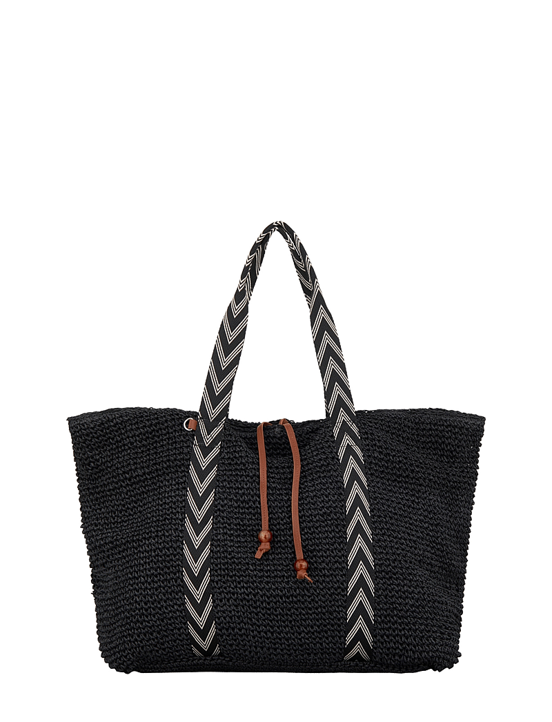 Becksöndergaard - Paper Straw Pheobe Bag - moetrendid - black - 0