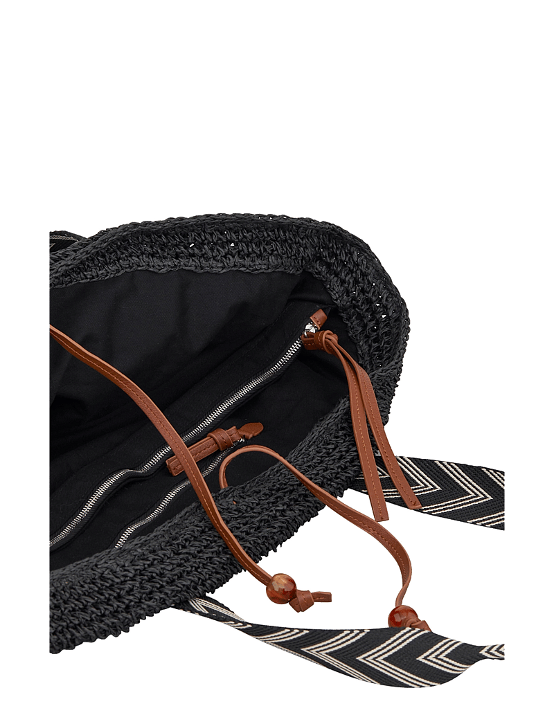 Becksöndergaard - Paper Straw Pheobe Bag - moetrendid - black - 1