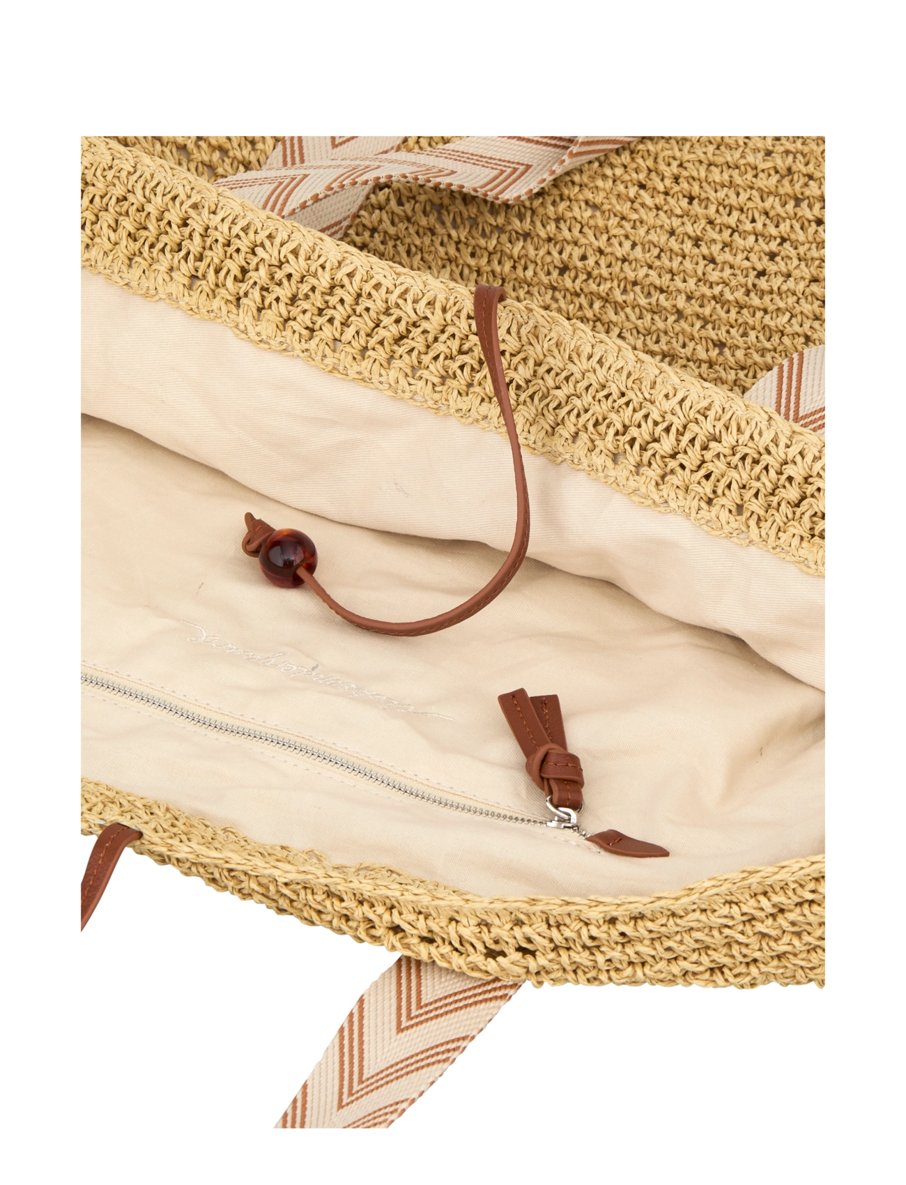 Becksöndergaard - Paper Straw Pheobe Bag - kvinnor - light nature - 2