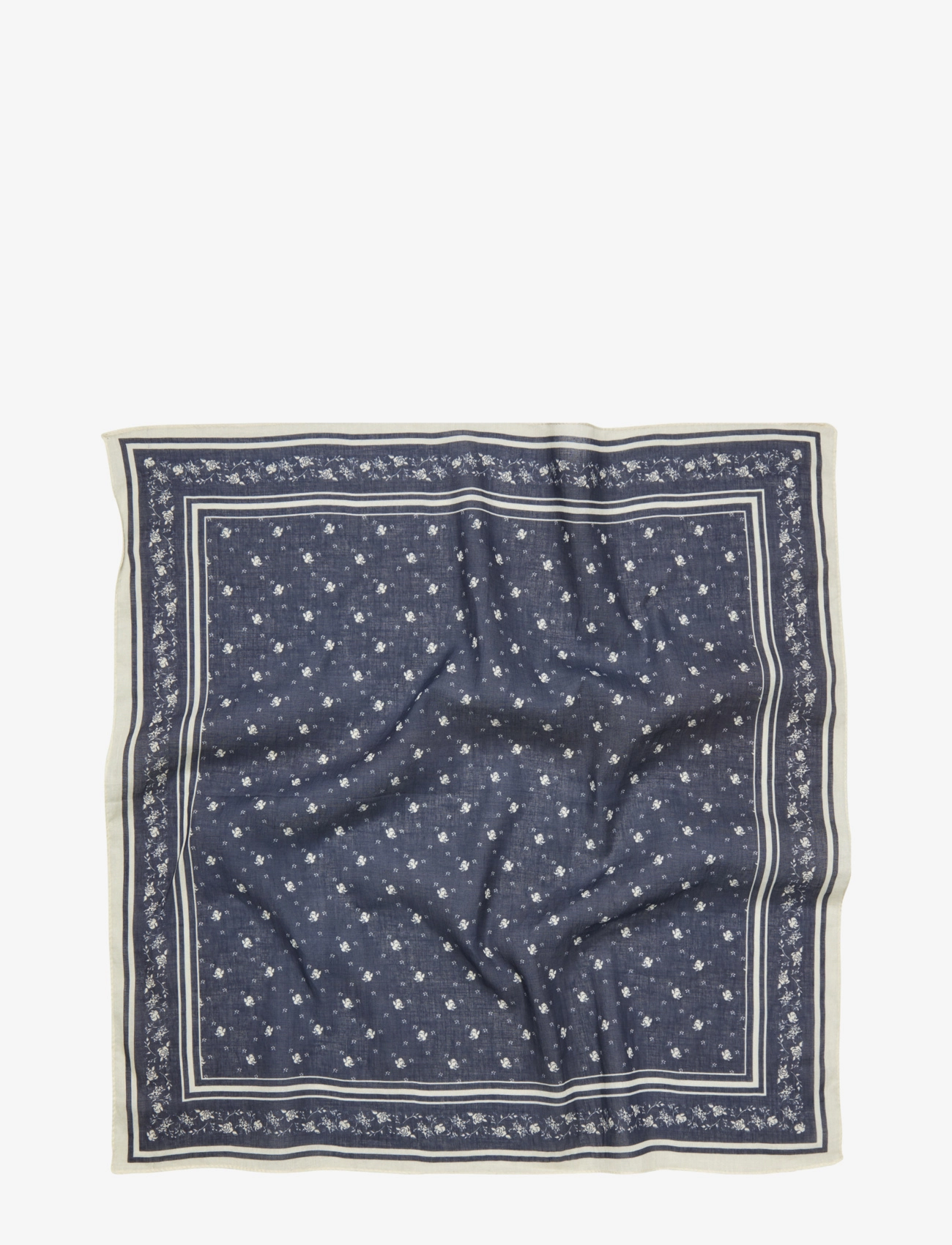 Fleur Cotta Scarf - NAVY BLAZER