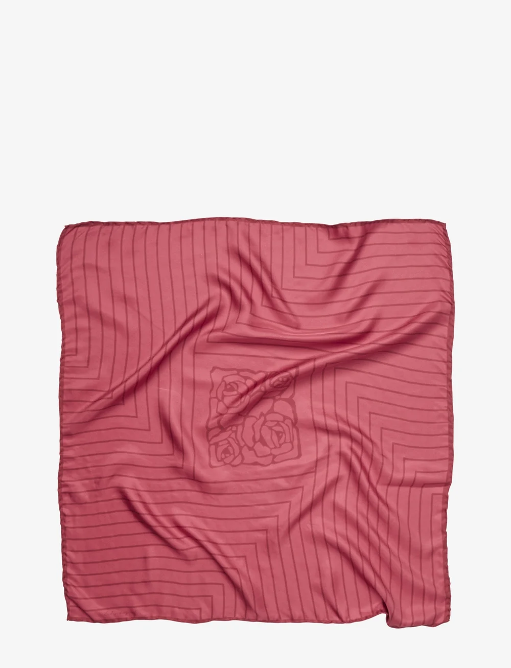 Becksöndergaard - Rosea Graphic Sia Scarf - modetrends - earth red - 0
