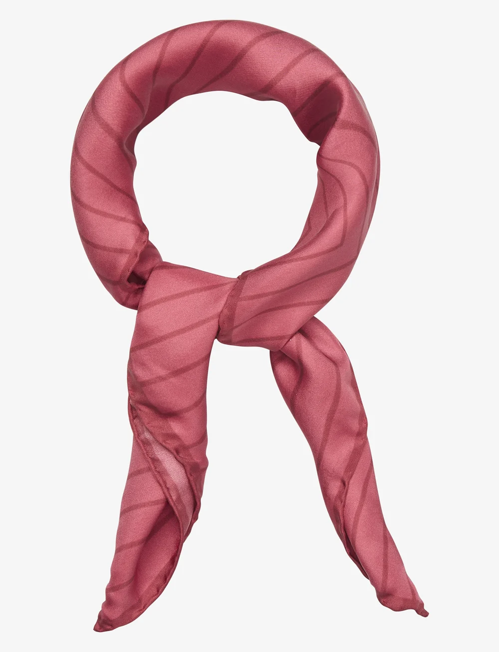 Becksöndergaard - Rosea Graphic Sia Scarf - modetrends - earth red - 1