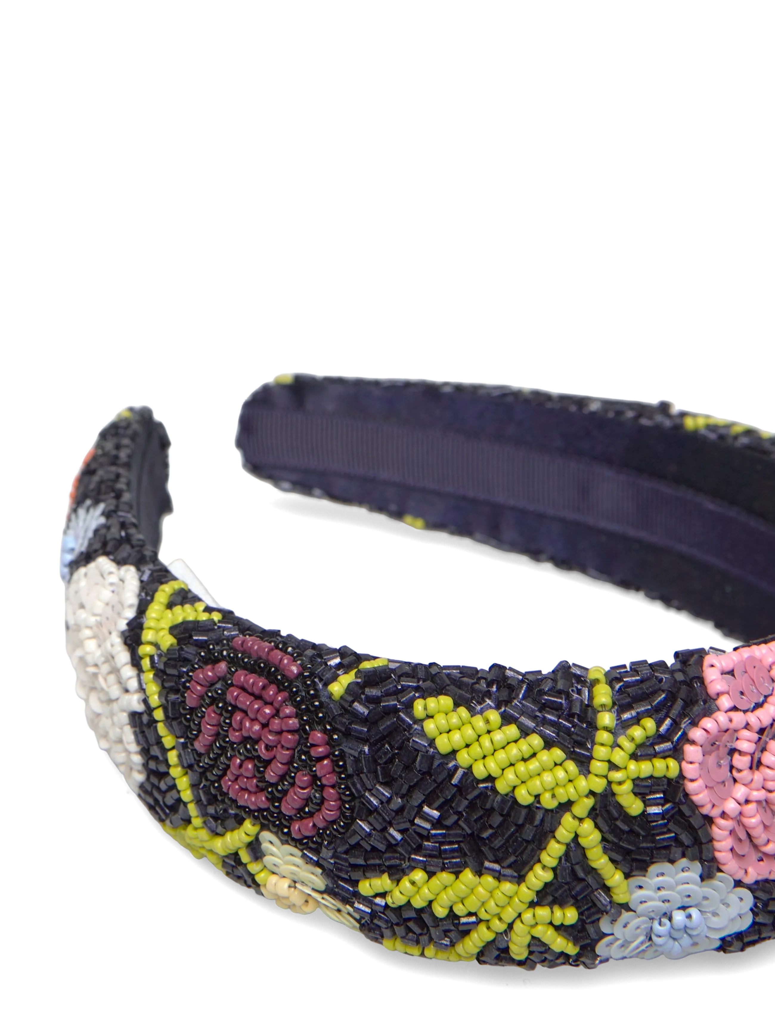 Becksöndergaard - Fleuriora Wide Beaded Hairbrace - navy blazer - 1
