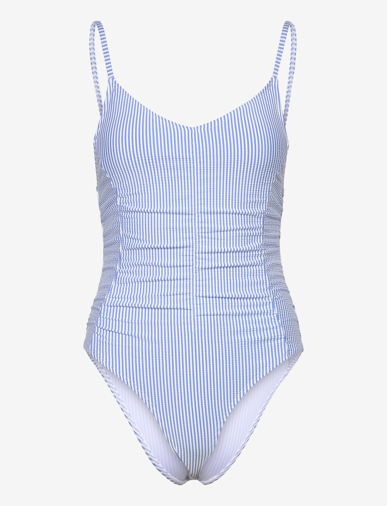 Becksöndergaard - Striba Gathered Bea Swimsuit - swimsuits - provence blue - 0