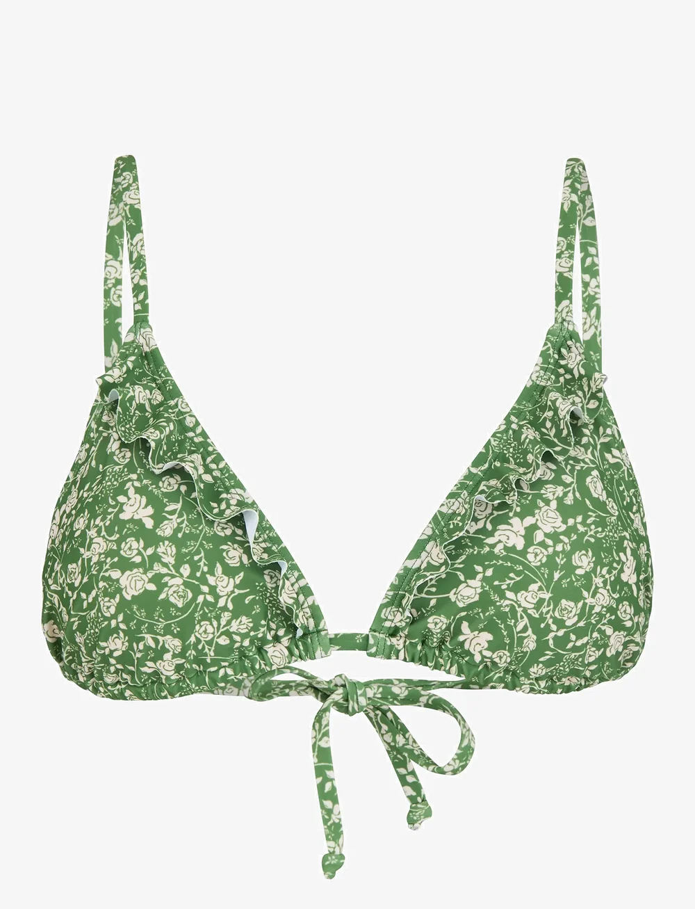 Becksöndergaard - Fleurie Bella Frill Bikini Top - bikiini ülaosa - campsite green - 1