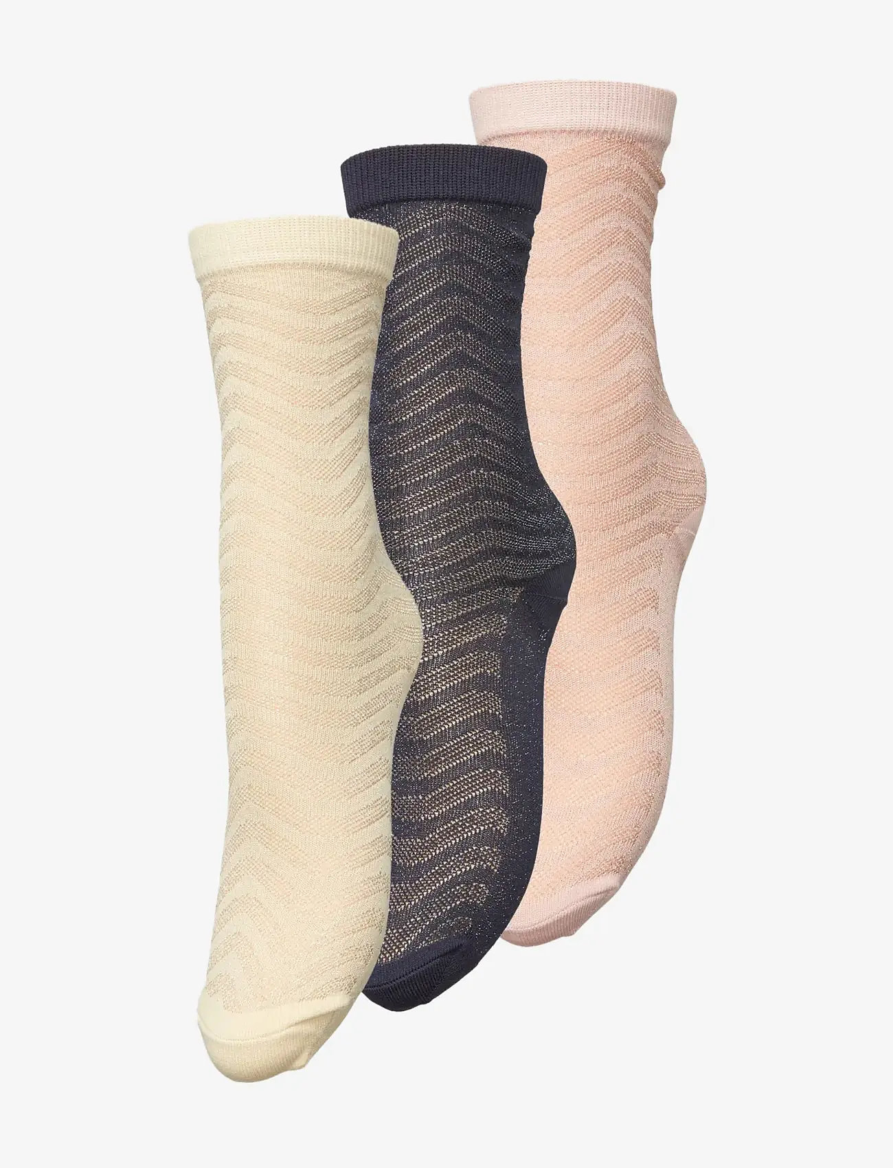 Becksöndergaard - Mina Glitter Sock 3 Pack - rose/sand/navy - 0
