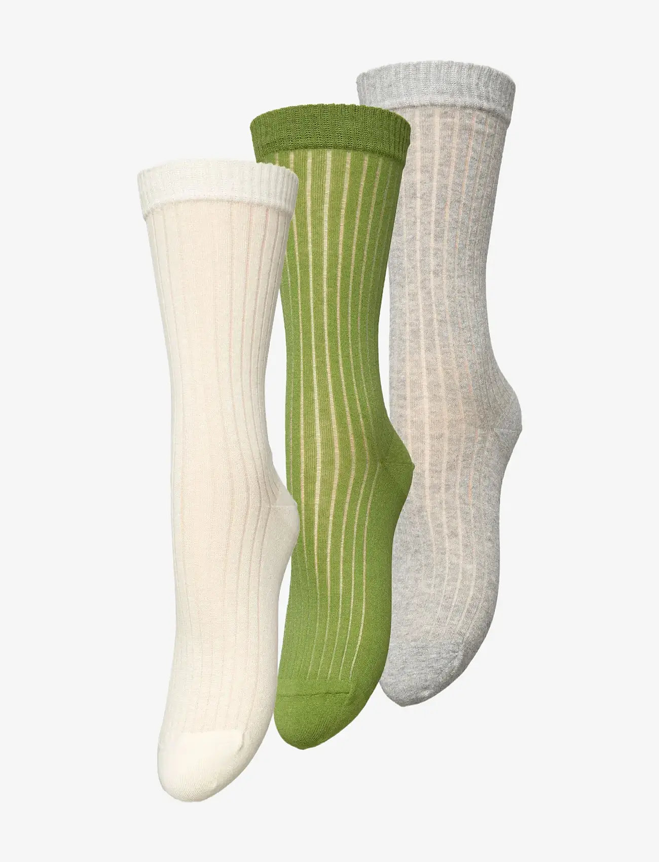 Becksöndergaard - Uma Cotta Sock 3 Pack - grey/white/green - 0