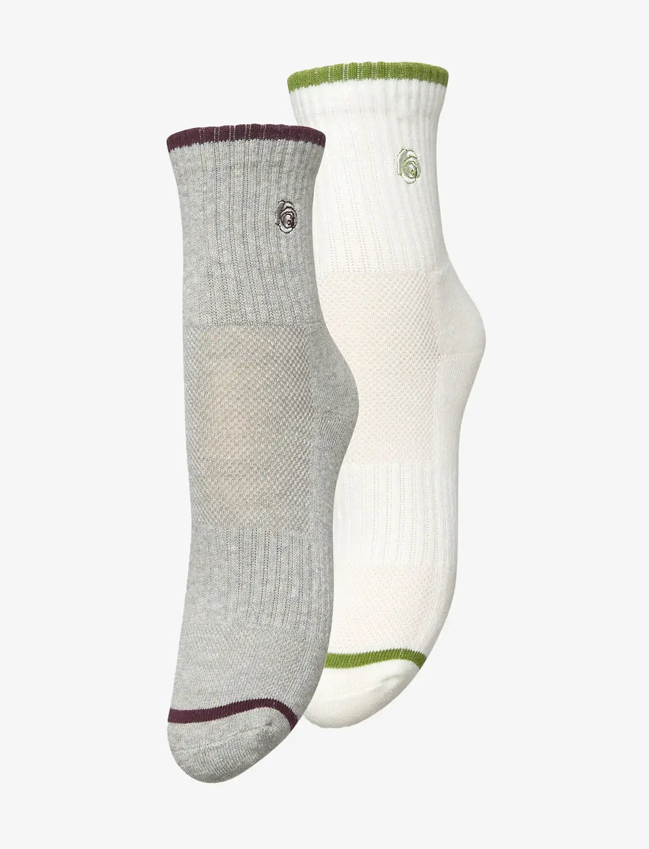 Becksöndergaard - Rose Cotta Sock 2 Pack - grey/white - 0