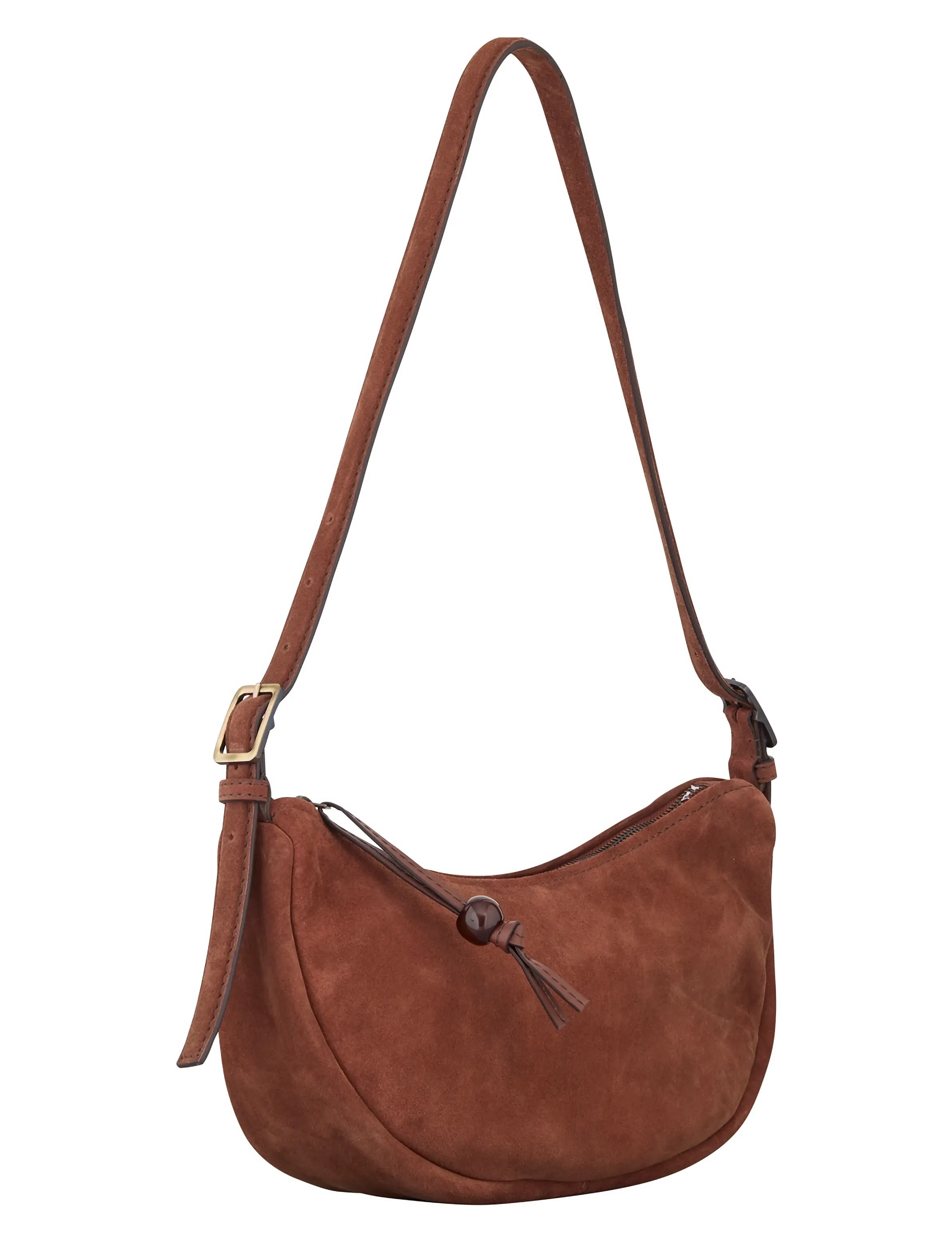 Becksöndergaard - Suede Veg Tacey Bag - modetrends - brown tortoise shell - 1
