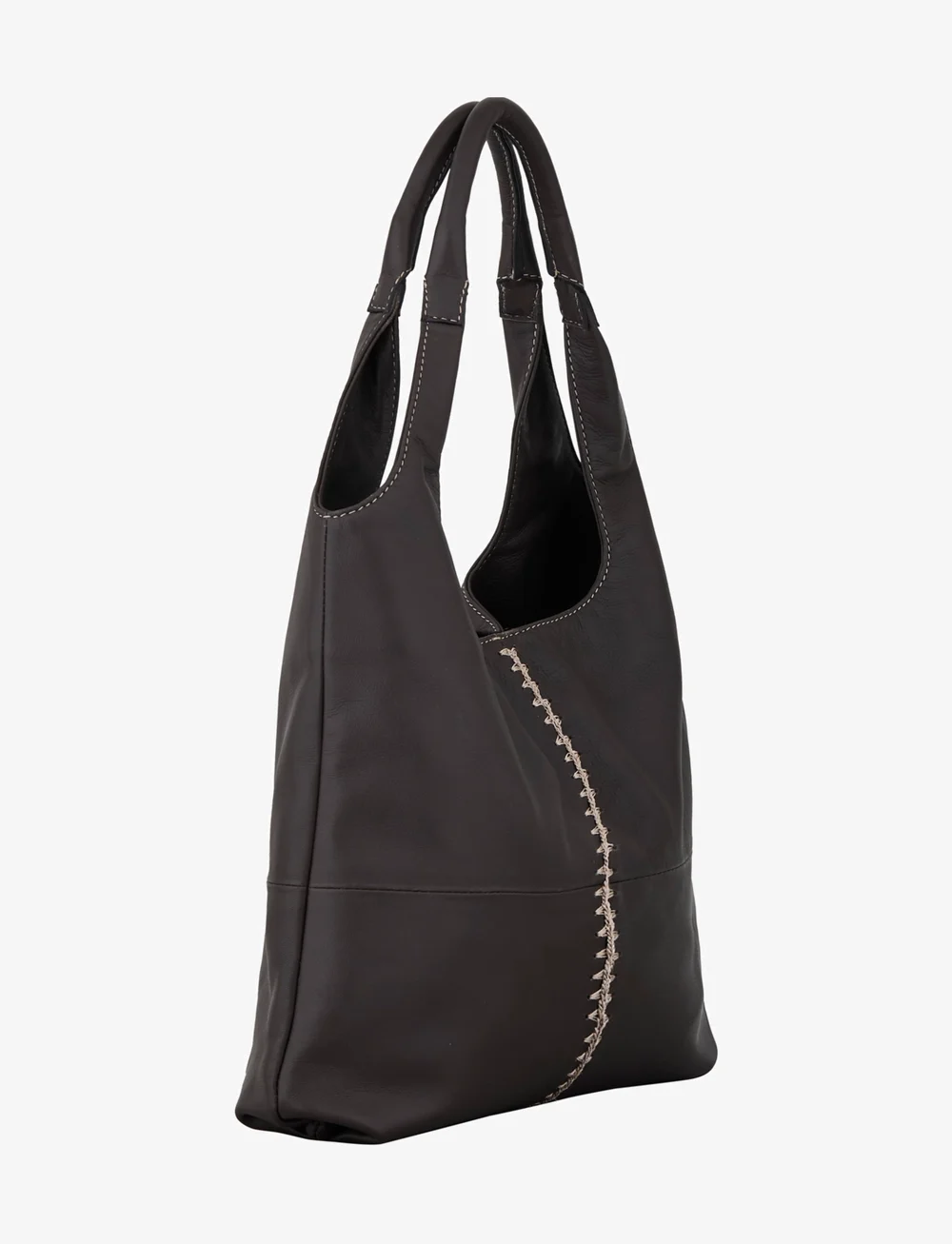 Becksöndergaard - Lamb Clea Crochet Bag - shoppingväskor - chocolate torte - 1