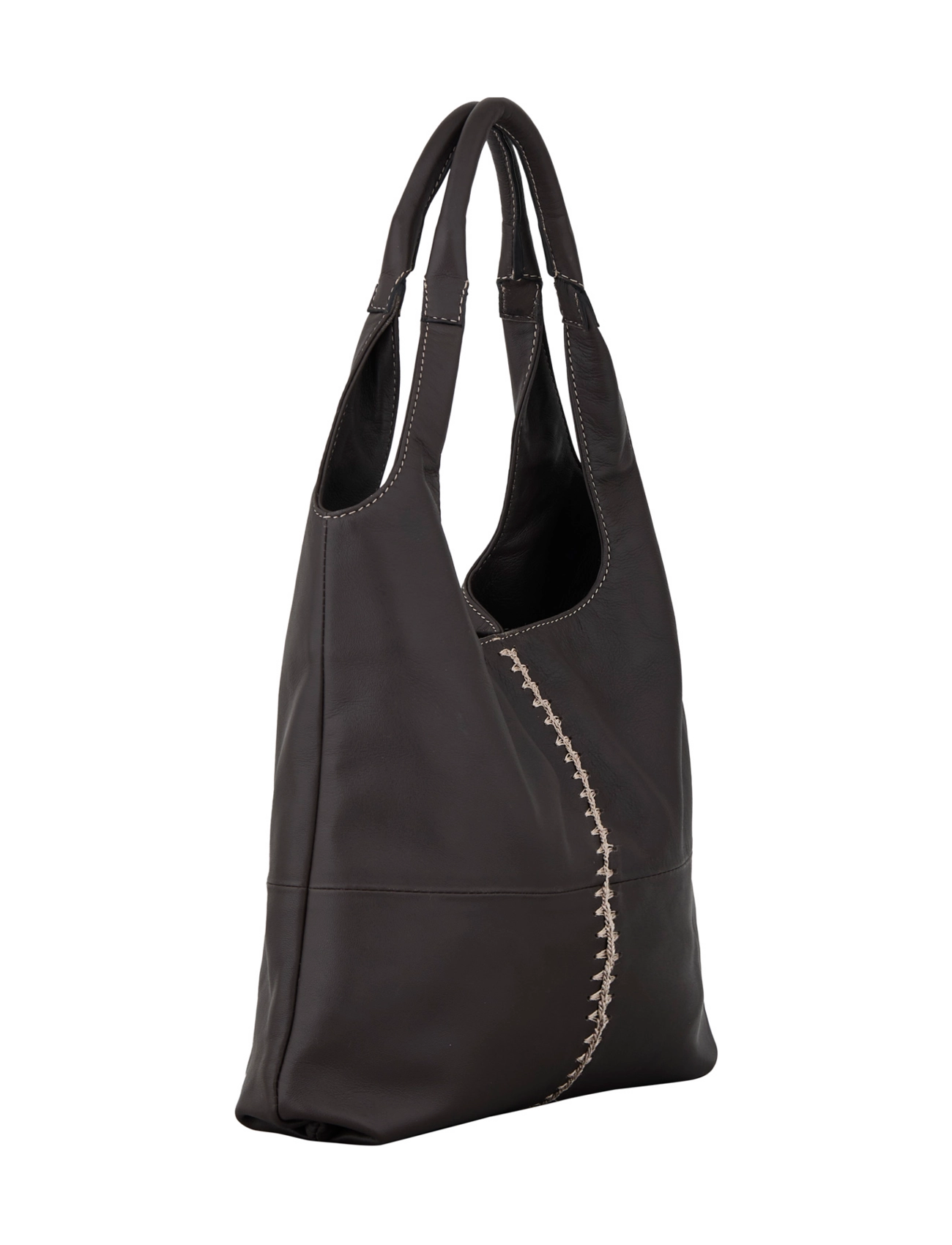 Becksöndergaard - Lamb Clea Crochet Bag - accessoires - chocolate torte - 1