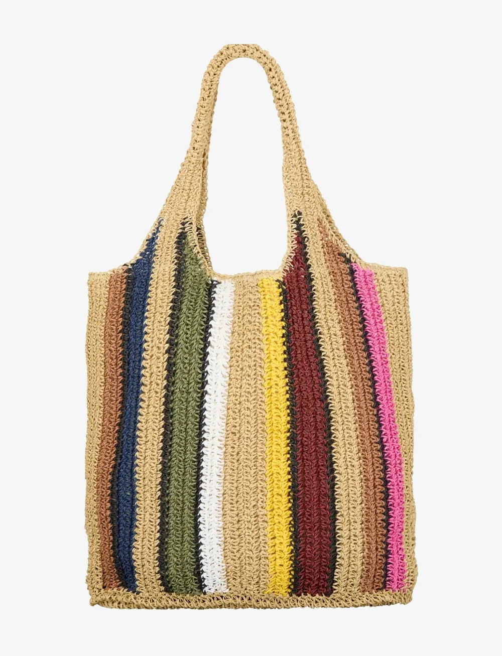 Becksöndergaard - Striped Wafted Carolina Bag - totes - multi col. - 0