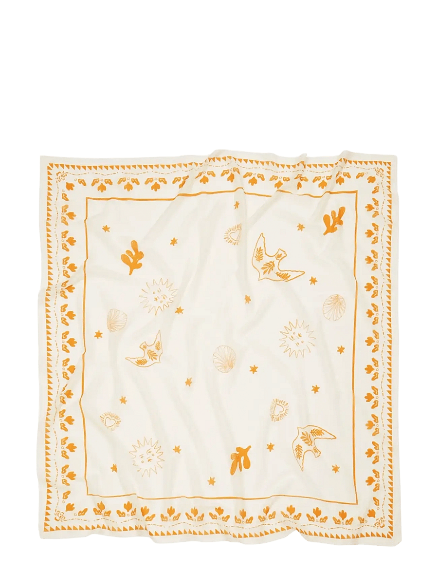 Becksöndergaard - Dodera Stenca Sico Scarf - modetrends - birch white - 0