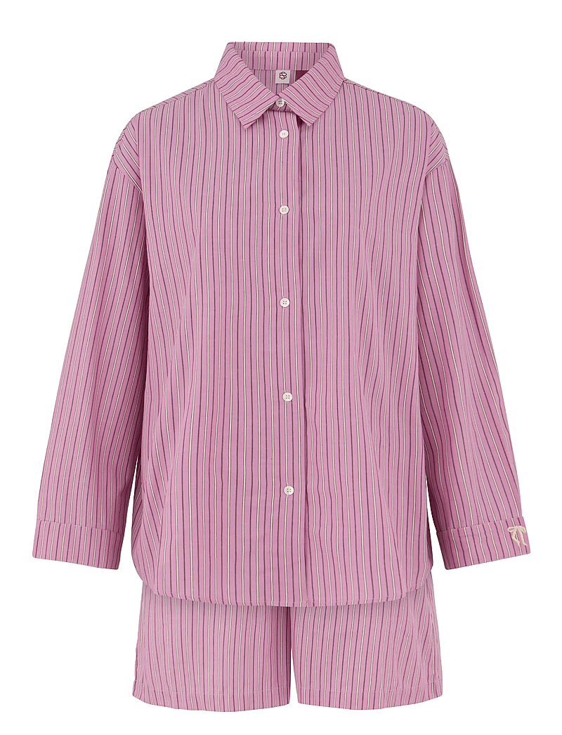 Becksöndergaard - Stripel Shirt+Shorts - pyjamas - mauve orchid pink - 0