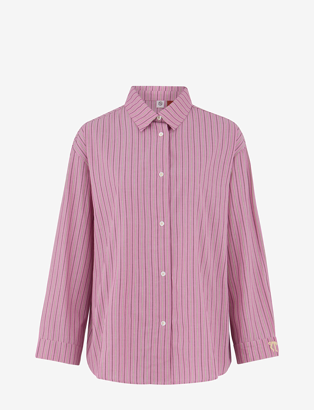 Becksöndergaard - Stripel Shirt+Shorts - pyjamas - mauve orchid pink - 1