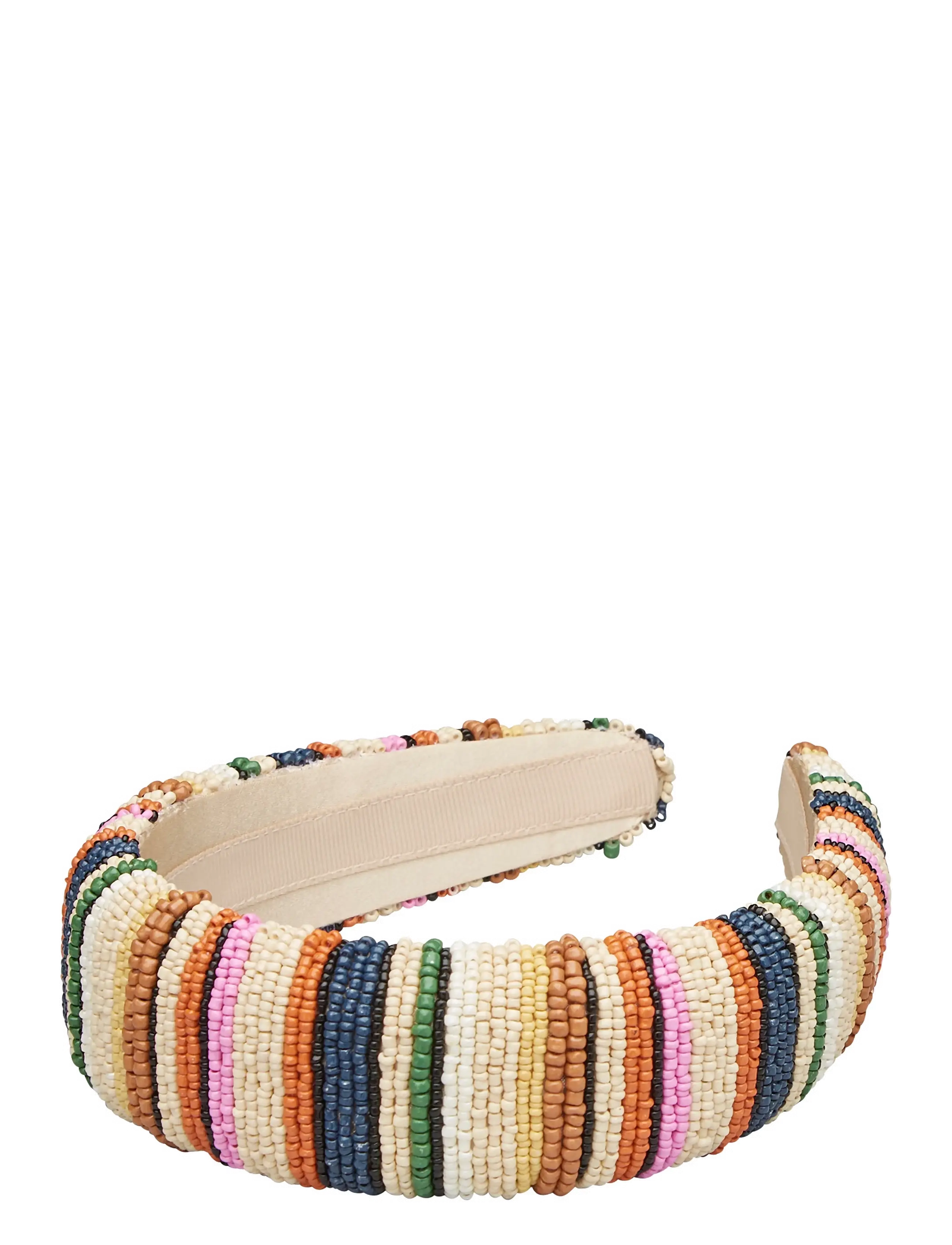 Becksöndergaard Stripes Wide Beaded Hairbrace - Accessoires - MULTI COL. / multi