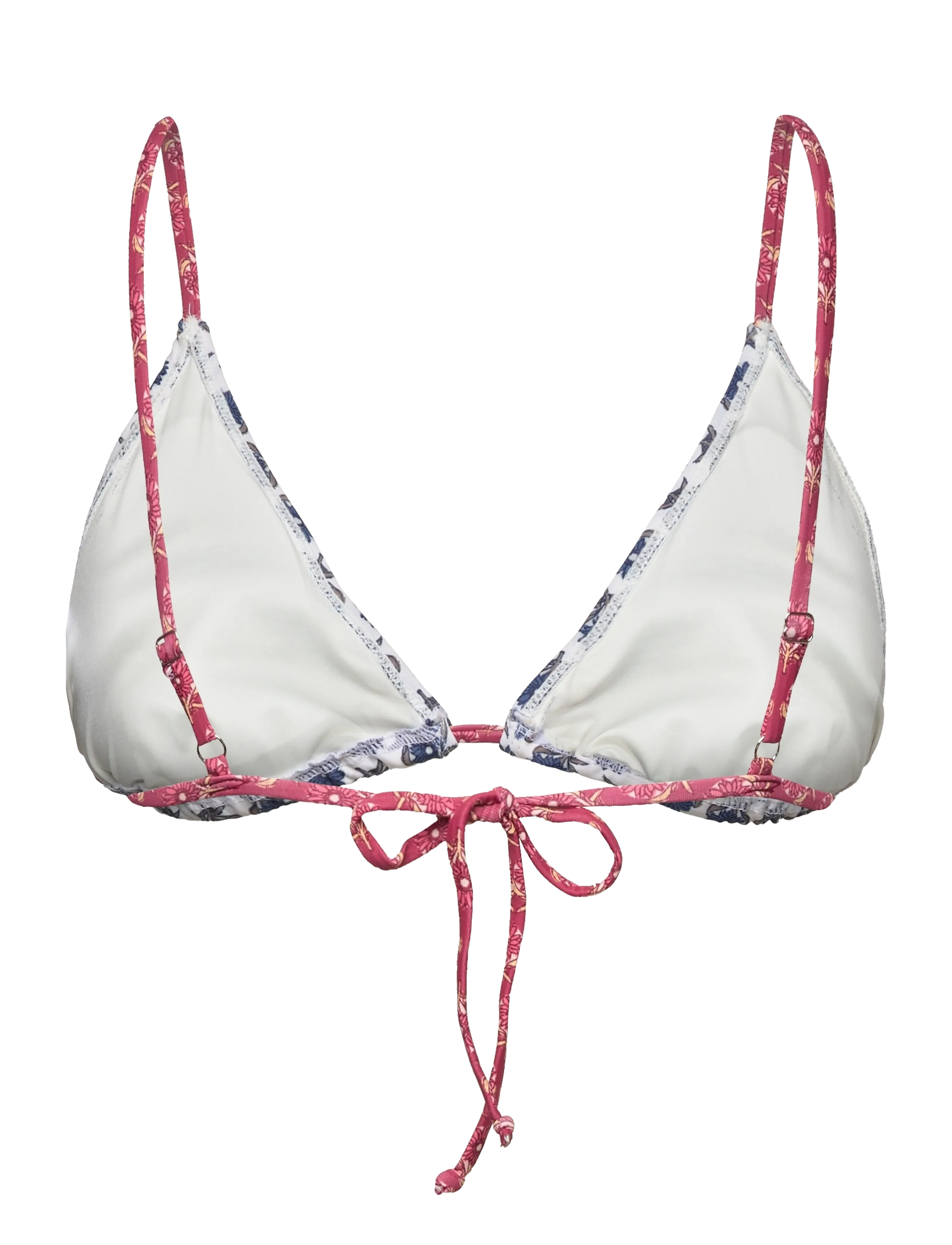 Becksöndergaard - Bloflora Bella Frill Bikini Top - birch white - 1