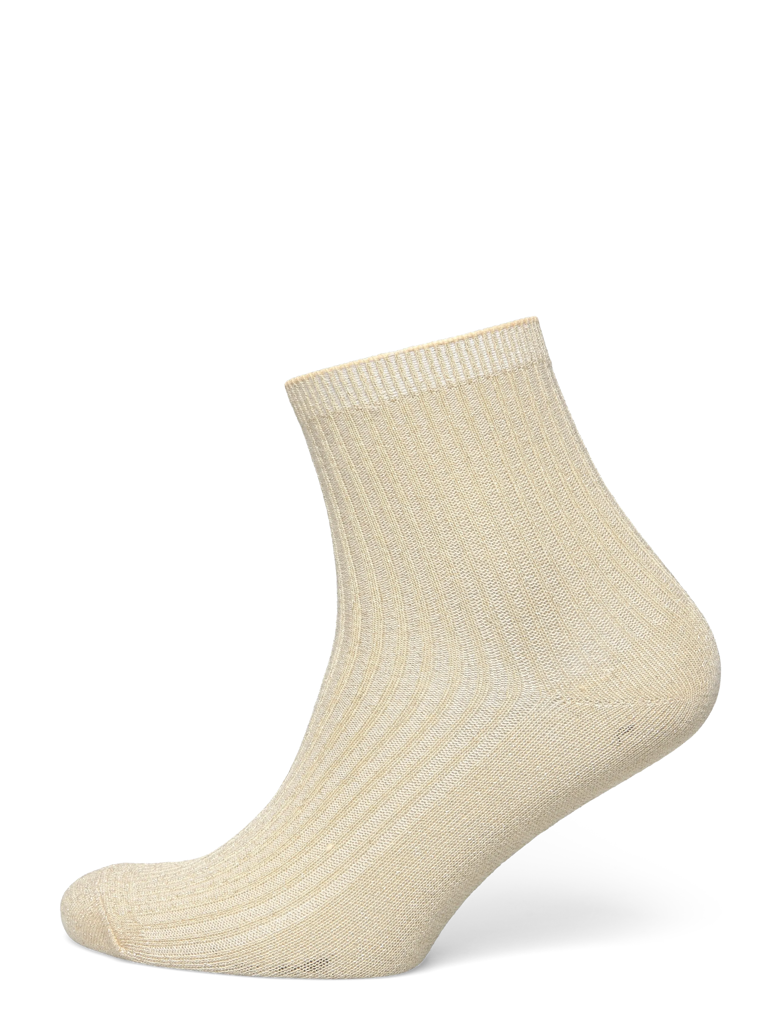 Becksöndergaard Telmira Glitter Sock - Undertøj - MELON YELLOW / beige