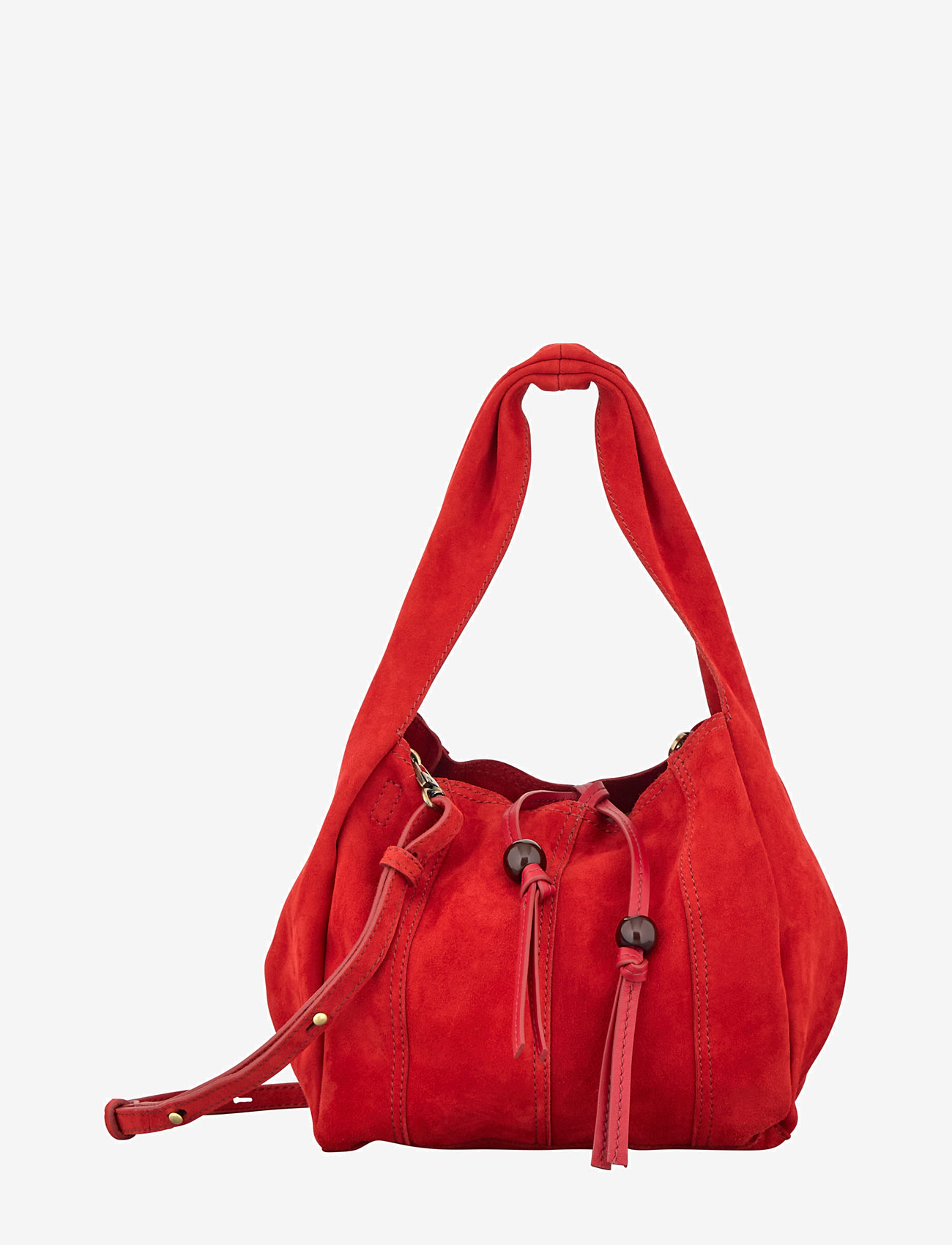 Becksöndergaard - Suede Panel Harper Bag - modetrends - adrenaline red - 0
