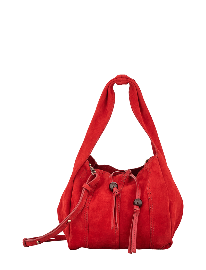 Becksöndergaard - Suede Panel Harper Bag - modetrends - adrenaline red - 0