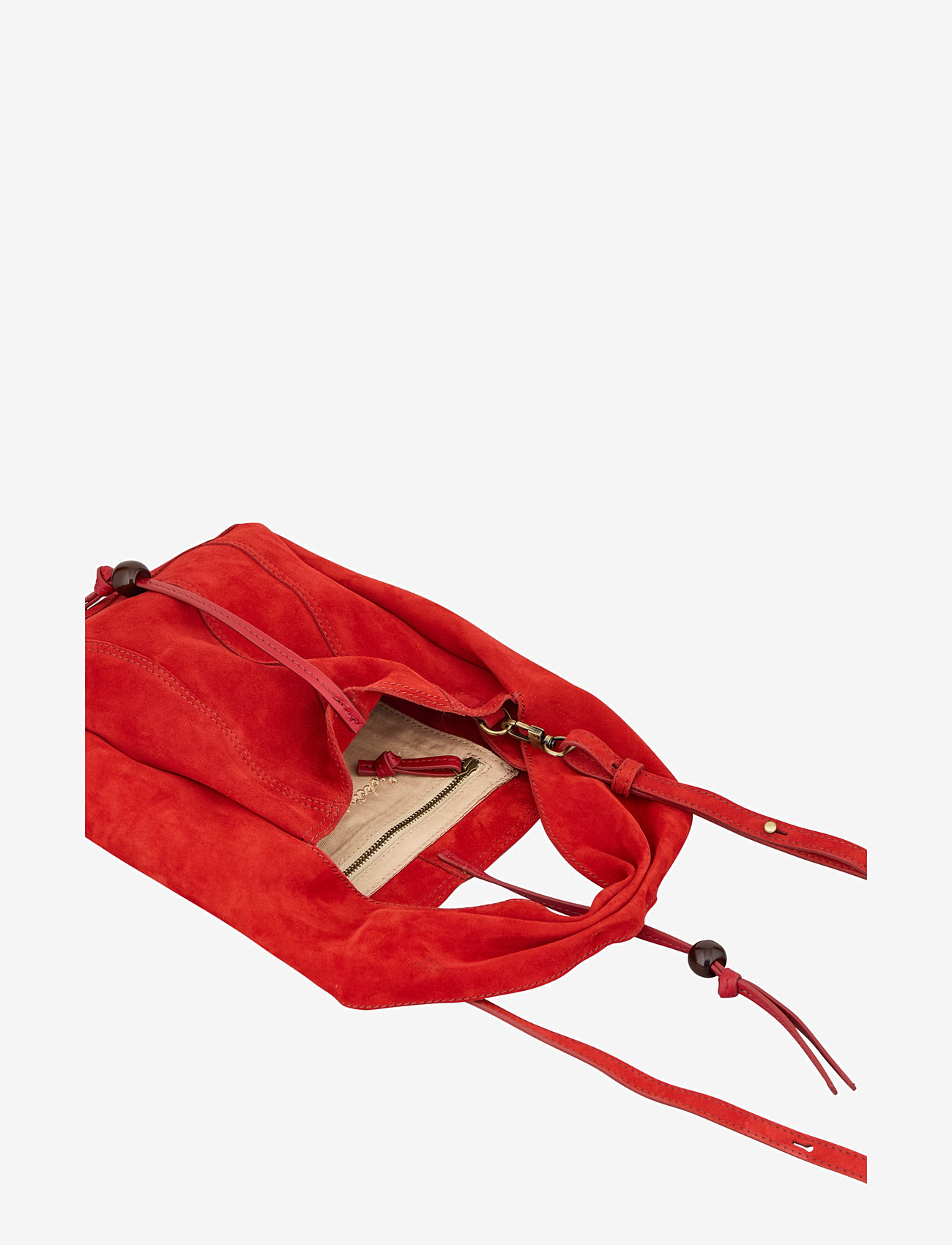 Becksöndergaard - Suede Panel Harper Bag - modetrends - adrenaline red - 2
