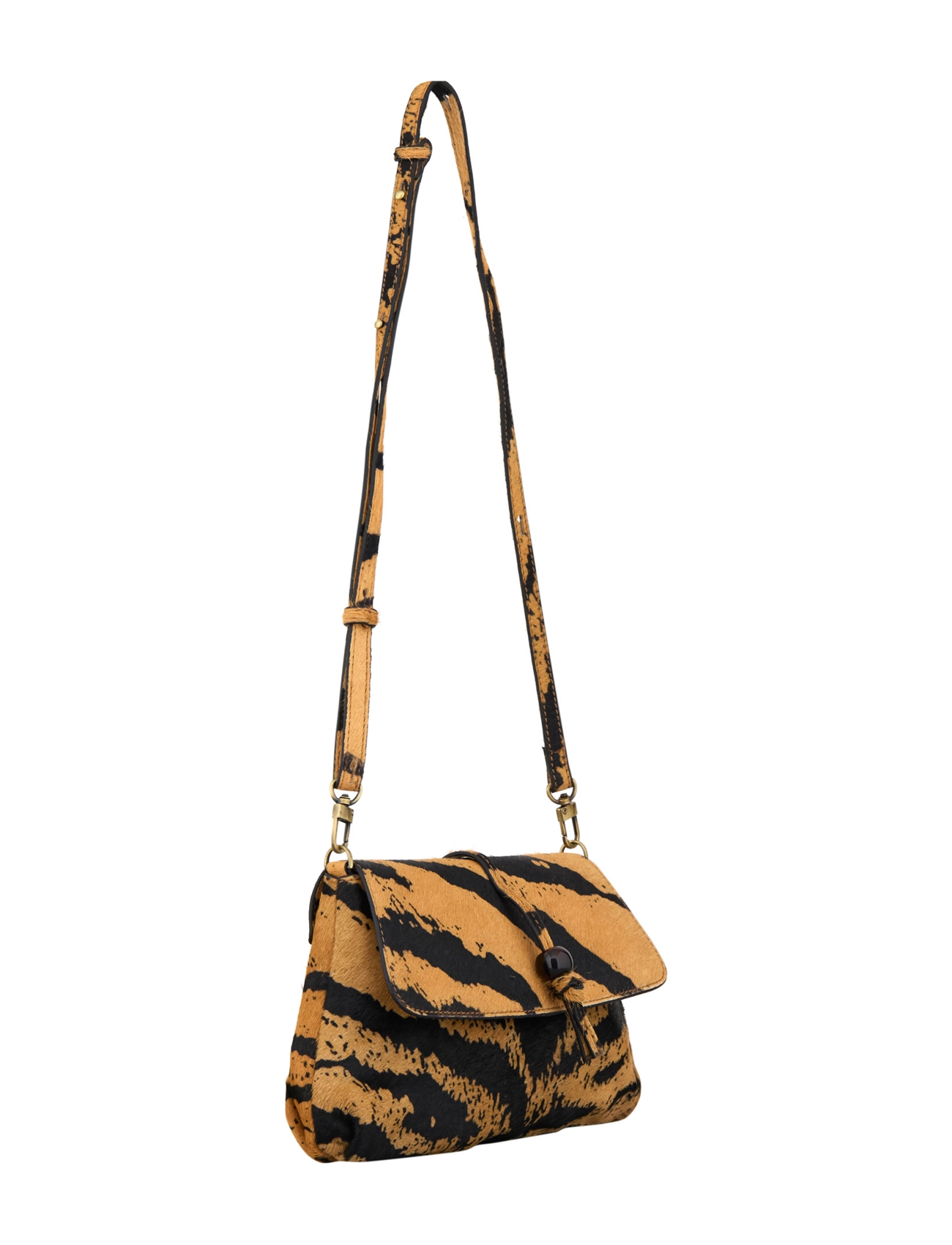 Becksöndergaard - Tigarea Bonita Flap Bag - moetrendid - brown sugar - 1