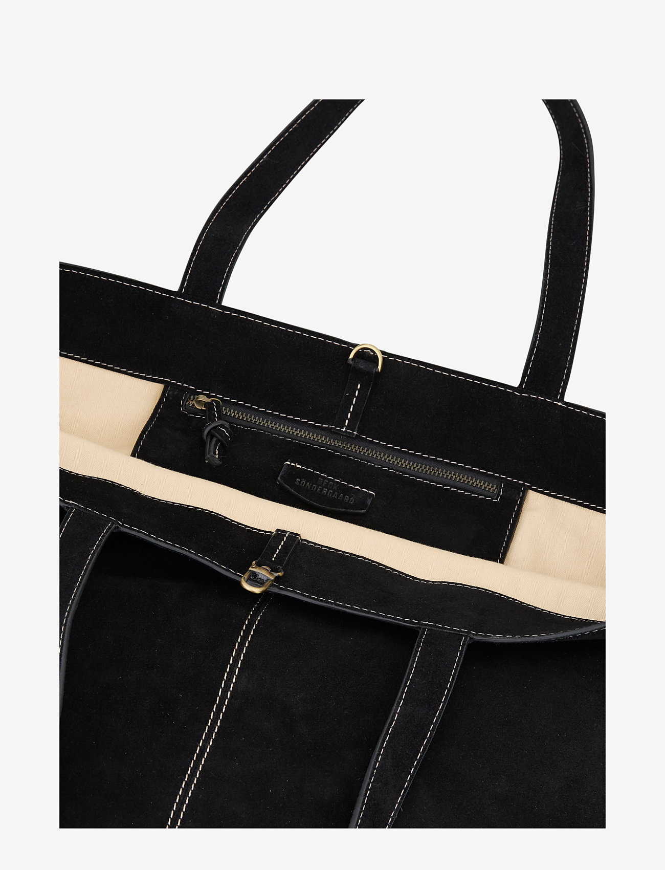 Becksöndergaard - Suede Aubrey Bag - shoppers - black - 2