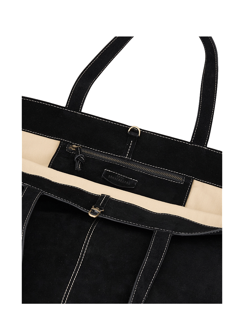 Becksöndergaard - Suede Aubrey Bag - shoppers - black - 2