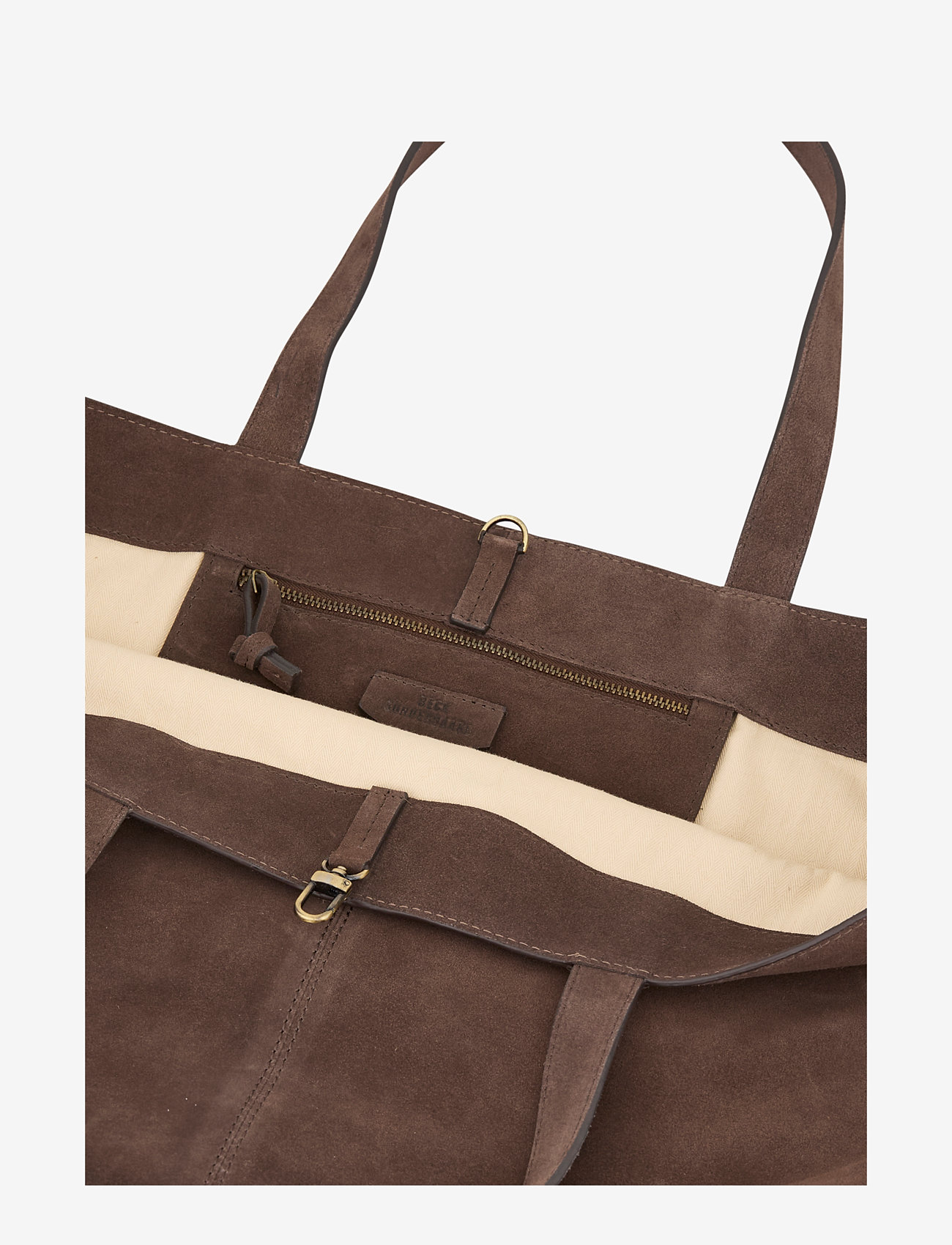 Becksöndergaard - Suede Aubrey Bag - accessories - hot fudge brown - 3