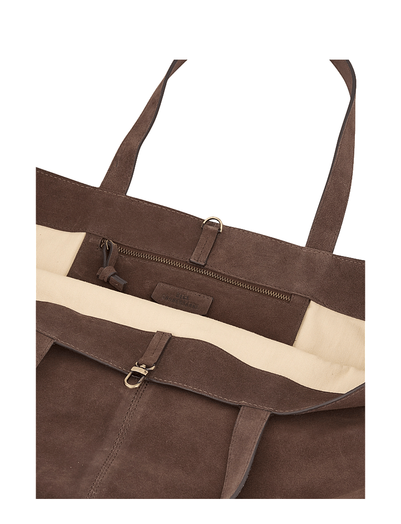 Becksöndergaard - Suede Aubrey Bag - shoppers - hot fudge brown - 3