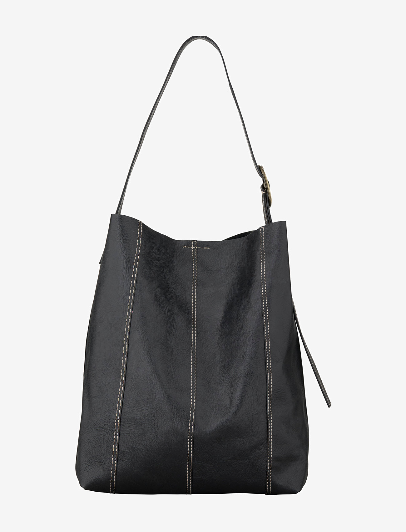 Becksöndergaard - Panel Mae Buckle Bag - tote bags - black - 0