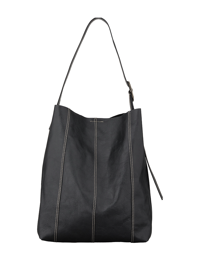 Becksöndergaard - Panel Mae Buckle Bag - tote bags - black - 0