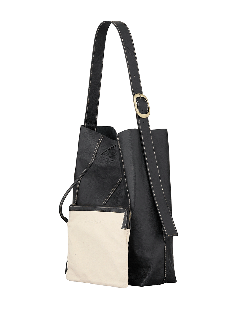Becksöndergaard - Panel Mae Buckle Bag - tote bags - black - 1