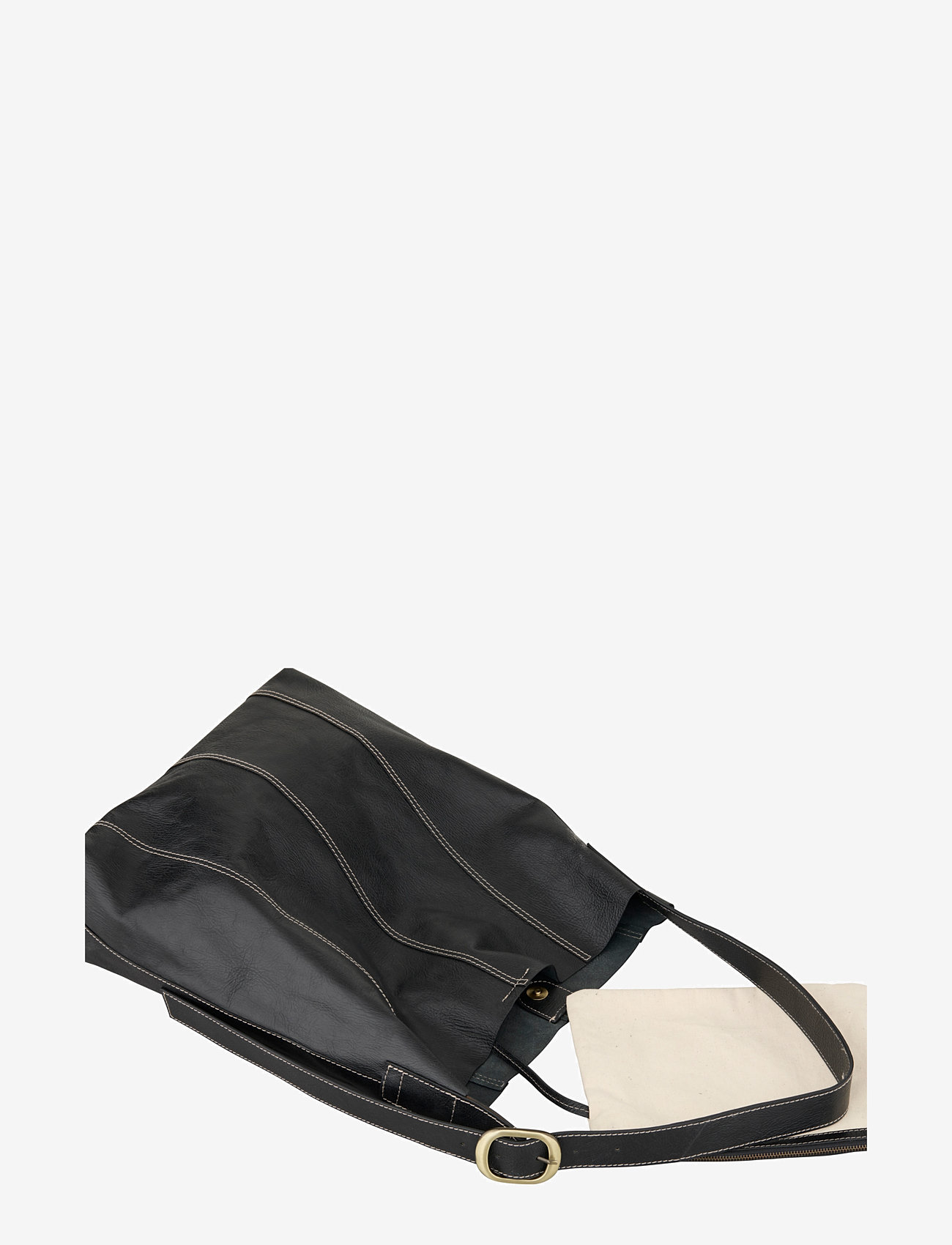 Becksöndergaard - Panel Mae Buckle Bag - tote bags - black - 2