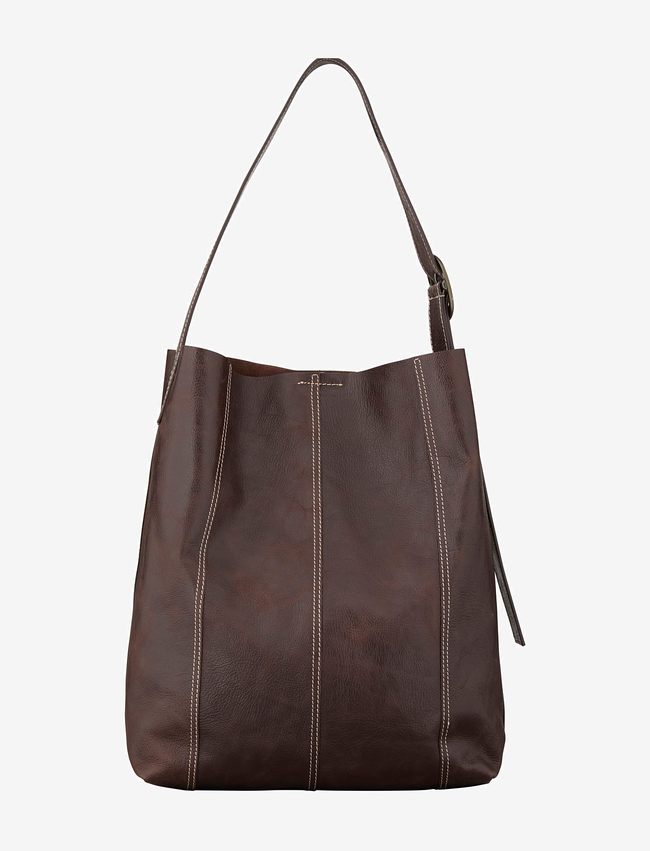 Becksöndergaard - Panel Mae Buckle Bag - tote bags - chocolate torte - 1