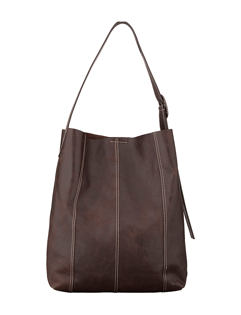Becksöndergaard - Panel Mae Buckle Bag - tote bags - chocolate torte - 1