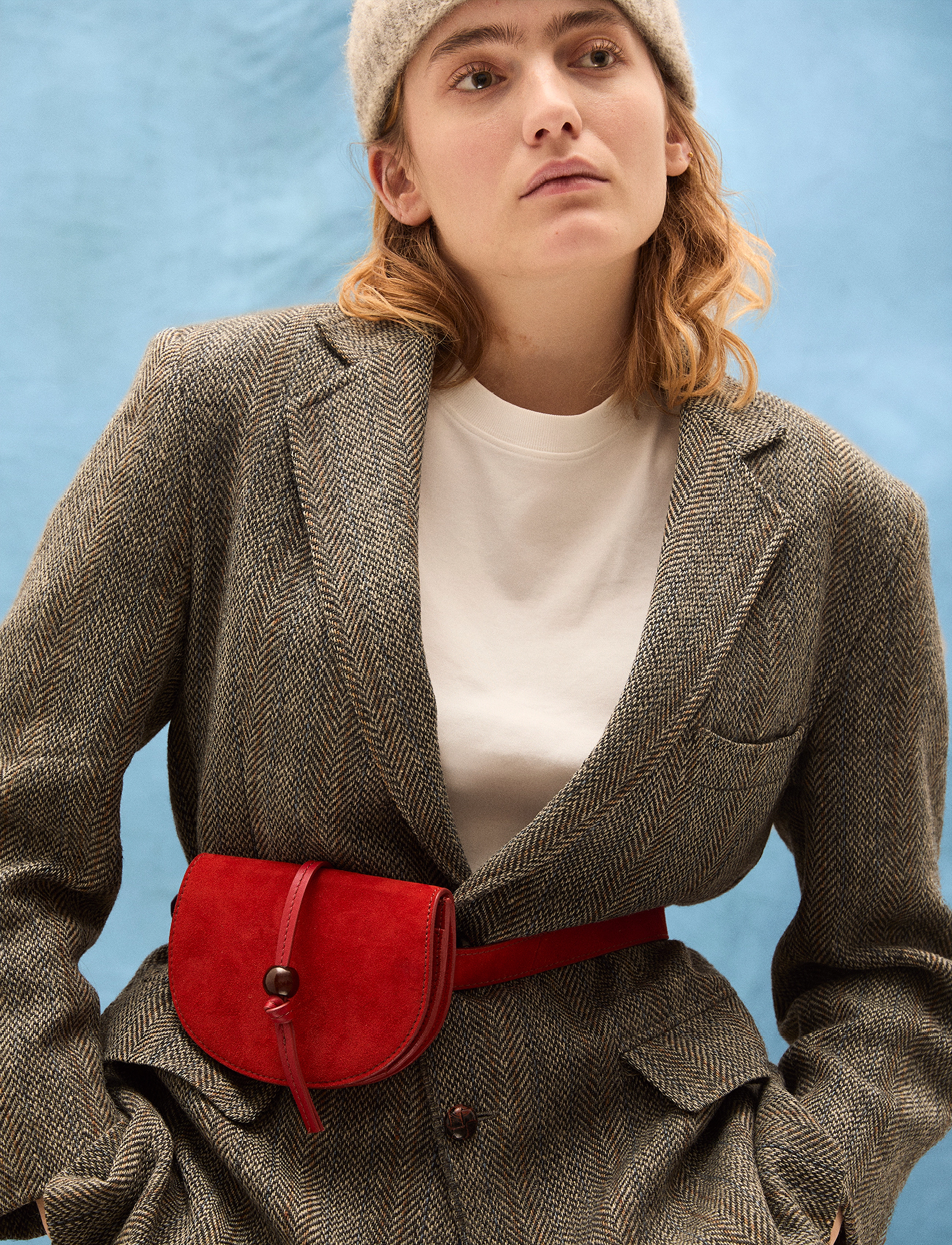 Becksöndergaard Suede Belt Bag, One Size, Red, Tasker > Bum Bags, Dame