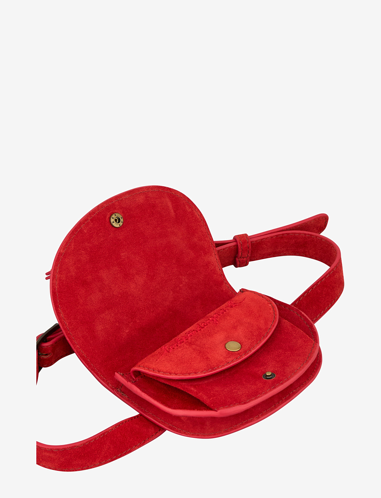 Becksöndergaard - Suede Belt Bag - modetrends - adrenaline red - 3