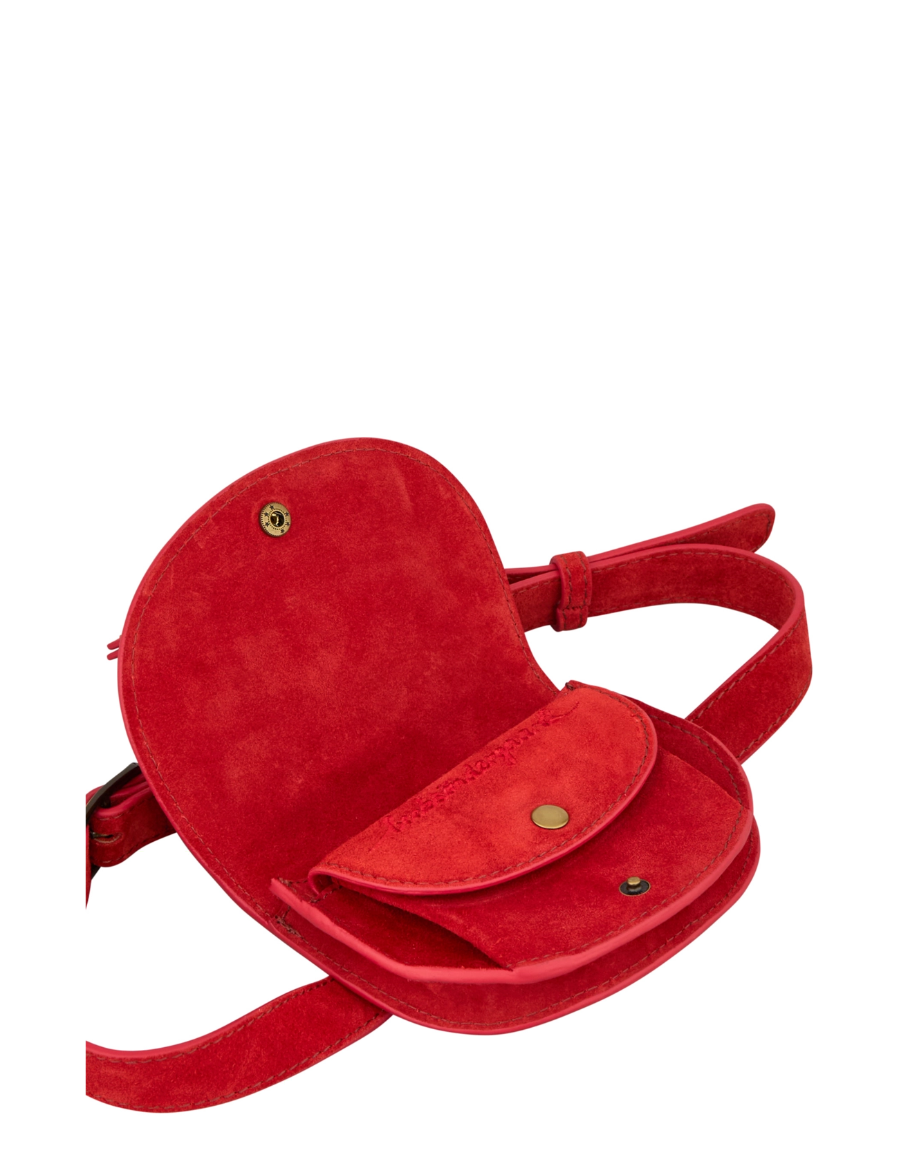 Becksöndergaard - Suede Belt Bag - saszetka nerka - adrenaline red - 3