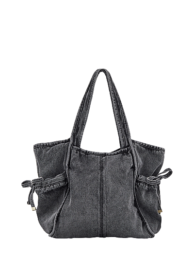 Washed Denima Laurel Bag - Skuldertasker
