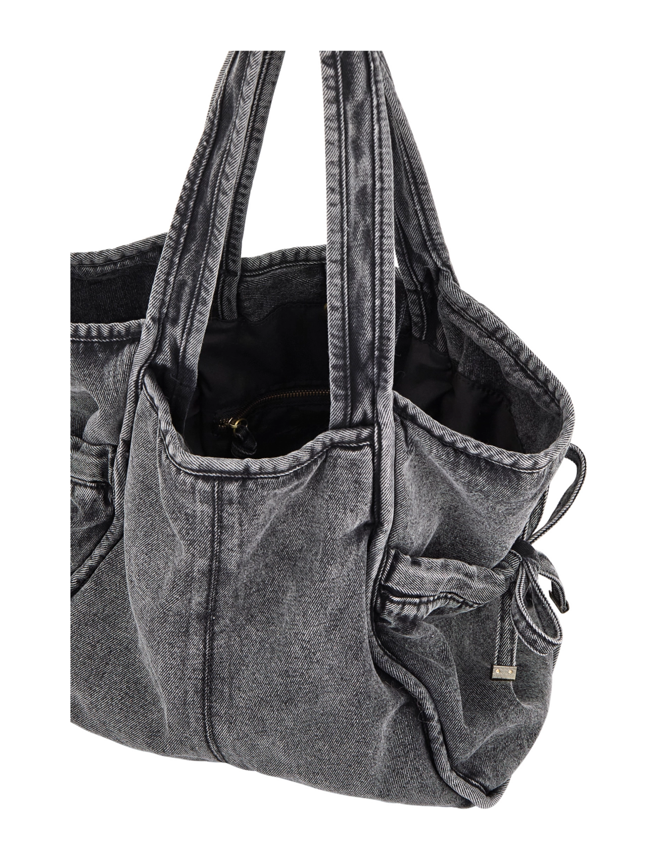 Becksöndergaard - Washed Denima Laurel Bag - ballīšu apģērbs par outlet cenām - stonewash grey - 2