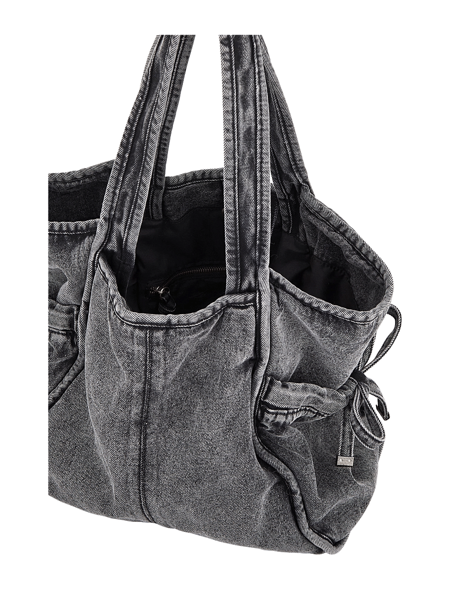 Becksöndergaard - Washed Denima Laurel Bag - modetrends - stonewash grey - 2