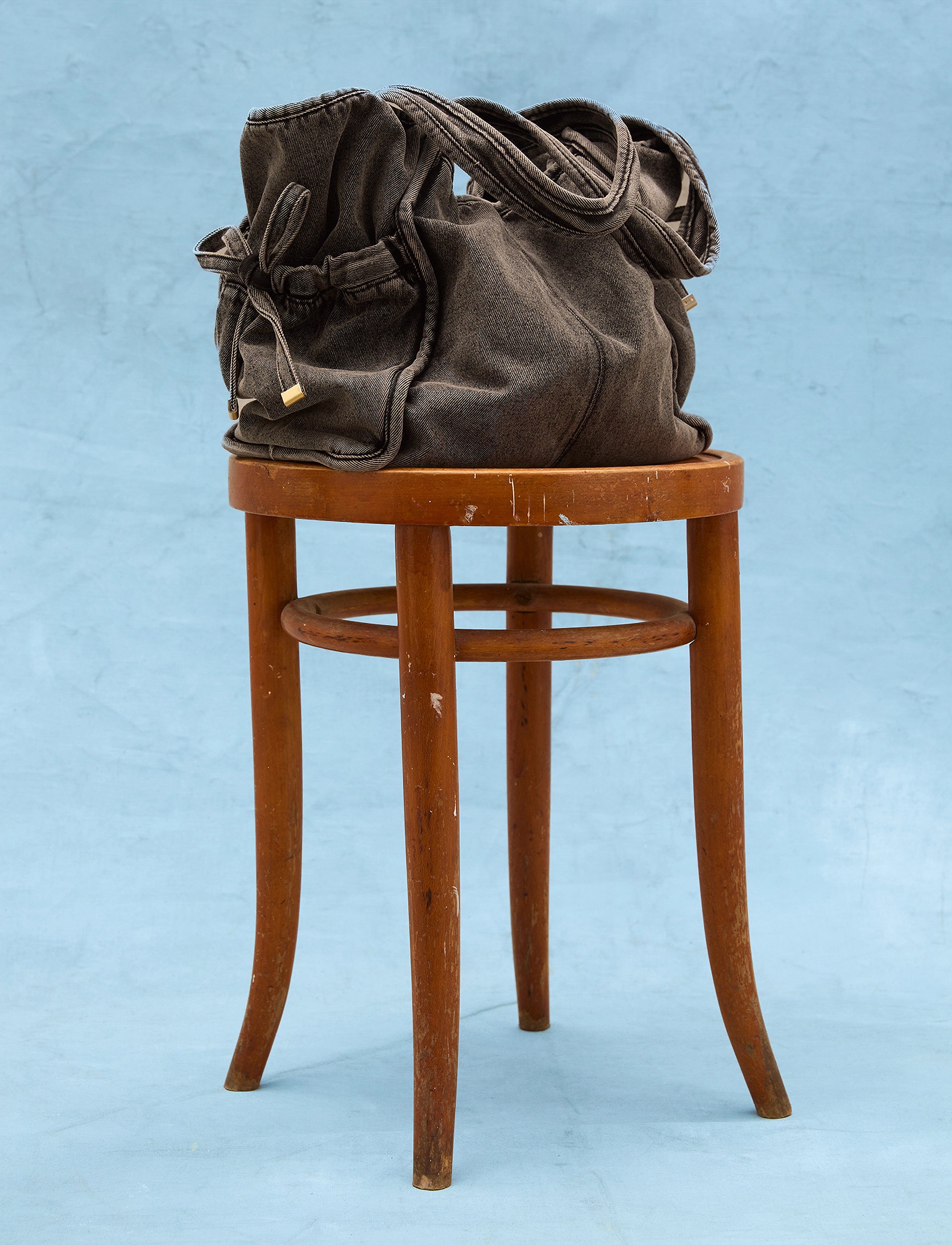 Becksöndergaard - Washed Denima Laurel Bag - ballīšu apģērbs par outlet cenām - stonewash grey - 3